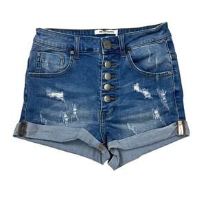 One By One Teaspoon Short Harlets High‎ Rise Blue Wash Women's Size 26